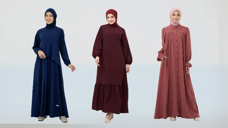 10 Gamis Simpel Elegan yang Bikin Penampilan Auto Anggun, Cuma Ada di Sini!
